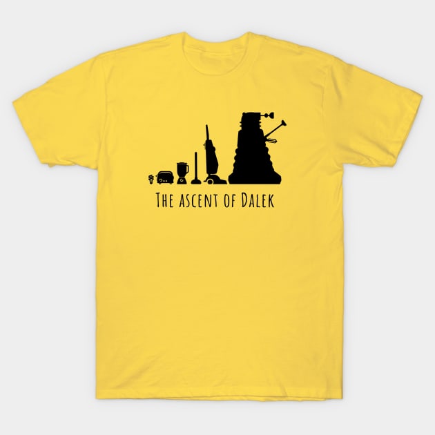 The Ascent of Dalek (BLACK) T-Shirt by tone